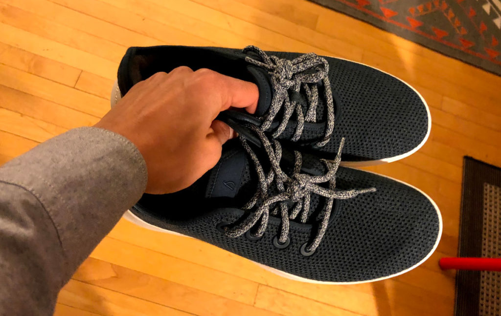 allbirds navy tree runners